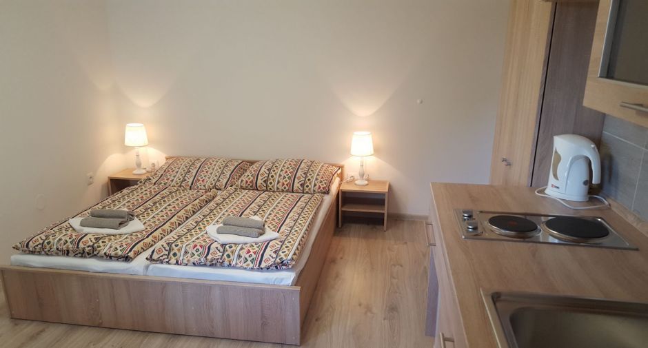 Apartmán s balkónem a výhledem do zahrady